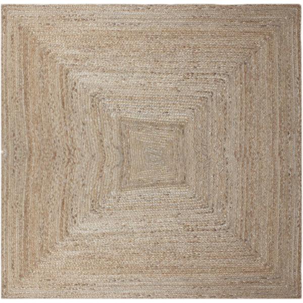 【並行輸入品】 Kilim 6' Square Area Rug Beige &amp; Natural J...