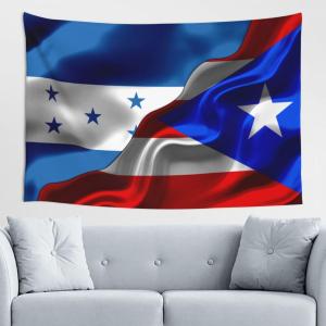 【並行輸入品】 Hondurans Honduras And Puerto Rico Puerto Rican Flag Tapestry 60