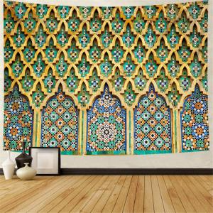 【並行輸入品】 Simsant Moroccan Tapestry Typical Moroccan Tiled Fountain in The