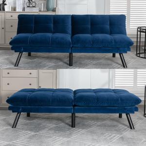 【並行輸入品】 Futon Sofa Bed,Convertible Folding Futon Couch Breathable Small