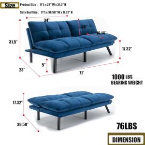 【並行輸入品】 Futon Sofa Bed,...の詳細画像4