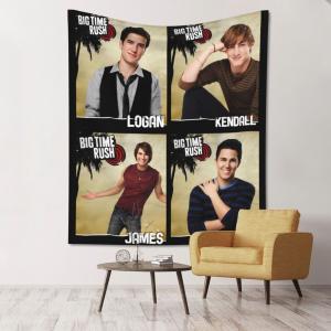 【並行輸入品】 YESKIT Big Music Time Music Rush Tapestry Vintage Wall Hanging T