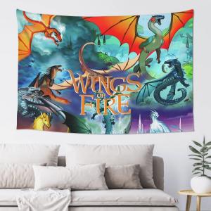 【並行輸入品】 Wings Of Fire Dragon Tapestry Wave Wall Hanging Home Decoration