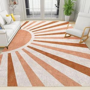 【並行輸入品】 Nordic Bohemian Sun Living Room Area Rug, Modern Abstract Geomet