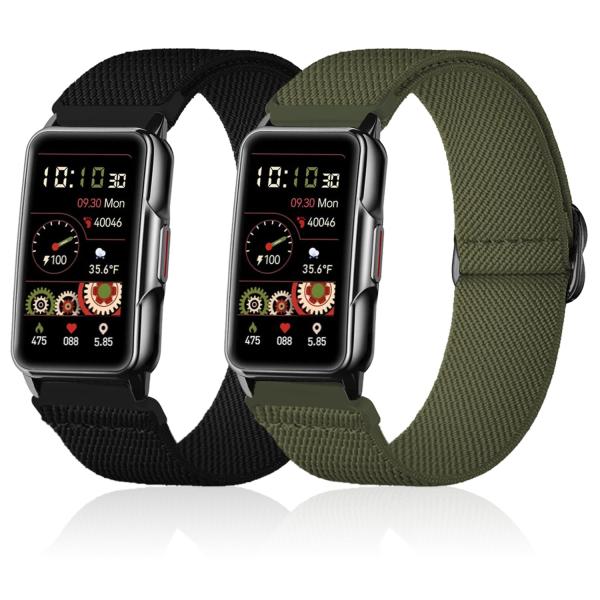 【並行輸入品】Lzwldan 伸縮性ナイロン腕時計バンド 2本パック Mindrose H80 1....