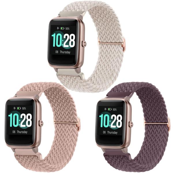 【並行輸入品】ViCRiOR 編組ストレッチソロループウォッチバンド 3本パック Veryfitpr...