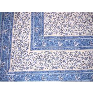 【並行輸入品】 Rajasthan Block Print Tapestry Cotton Bedspread 108