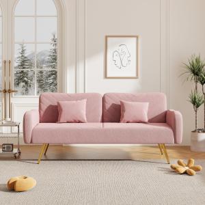 【並行輸入品】 Klwenas Maec Convertible Futon Sofa Bed Memory Foam Couch Bed Co