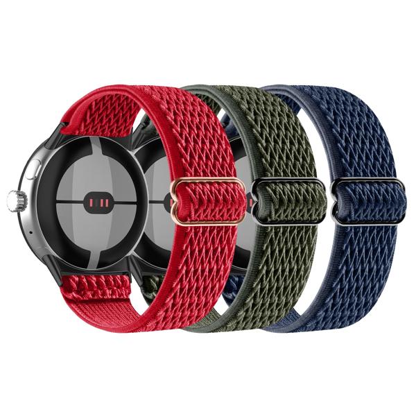 【並行輸入品】XRHWW ナイロンストレッチループウォッチバンド 3本パック Google Pixe...