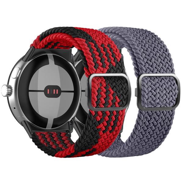 【並行輸入品】AHXLL 編組ソロループバンド Google Pixel Watch 2対応 伸縮性...