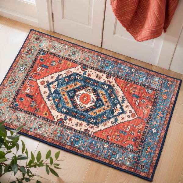 【並行輸入品】SERISSA Boho Rugs for Entryway, 2x3 Rust En...