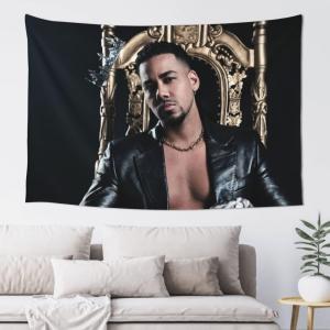 【並行輸入品】 GODARM Romeo Music Santos Tapestry Aesthetic Tapestries Art Prin