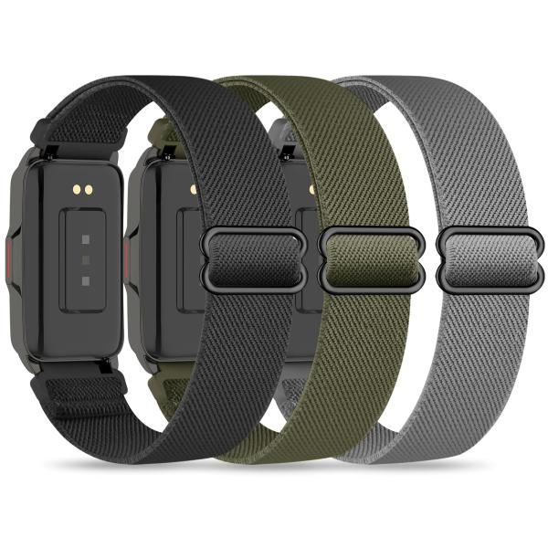 【並行輸入品】Sunnyson(サニーソン) 伸縮性ナイロン腕時計バンド 3本パック Mindros...