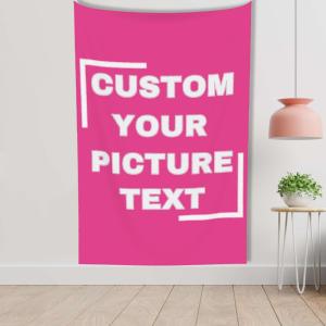 【並行輸入品】 Wmzbhswj Custom Tapestry Personalized Customized Backdrop with P
