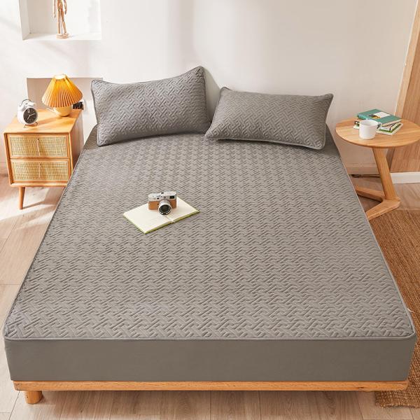 【並行輸入品】 FCLDESHOP Fitted Bottom Sheet,Solid Color ...