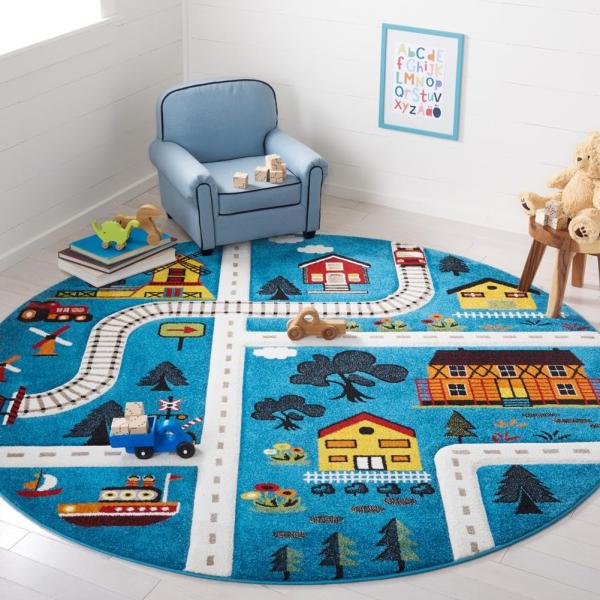 【並行輸入品】 SAFAVIEH Carousel Kids 100 Collection Roun...