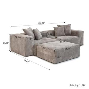 【並行輸入品】 JACH Sectional ...の詳細画像4