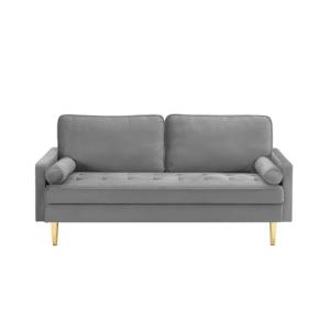 【並行輸入品】67インチのベルベットソファベッ...の詳細画像1