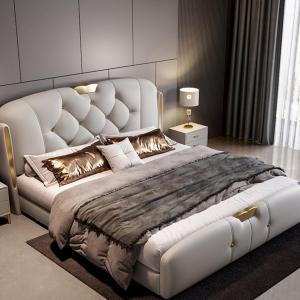 【並行輸入品】 OUDINI Nordic Style Creativity Queen Size Bed Frame Whisper Quie