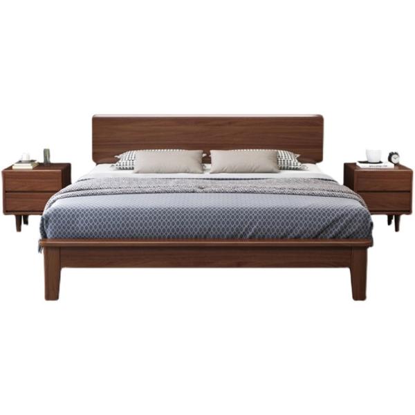 【並行輸入品】 OUDINI Nordic Solid Wood Bed Full Size Bed...