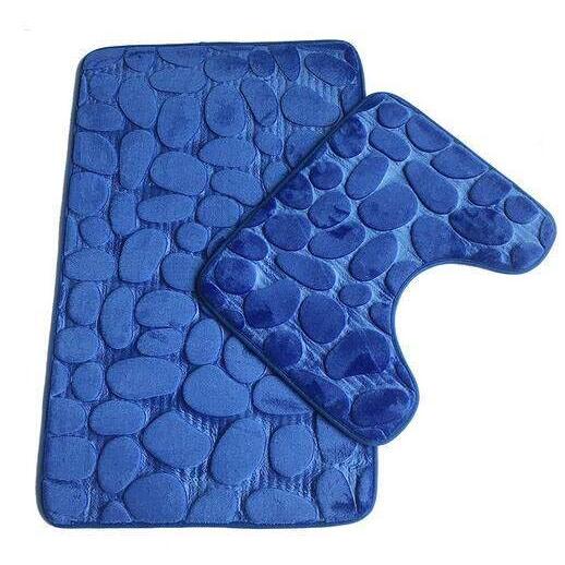 【並行輸入品】Surakey バスマット ラグ 2点セット ペブルパターン バスルームラグセット 滑...