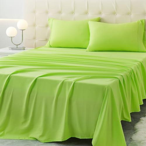 【並行輸入品】Homilay ツインサイズベッドシーツセット   深いポケット、冷却技術、しわ防止枕...