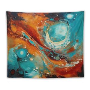 【並行輸入品】 MaSiledy MaSiledyTapestries Aqua Turquoise Blue Orange Red Brown