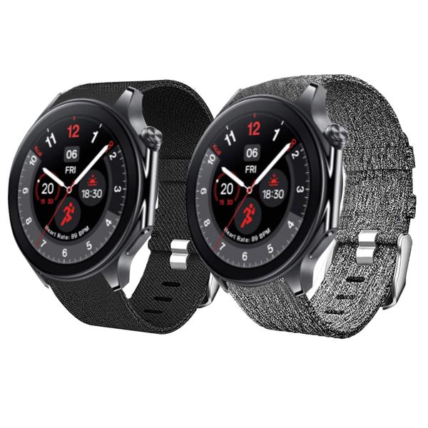 【並行輸入品】Lamshaw OnePlus Watch 2用バンド 通気性 ナイロン織地 交換用ア...