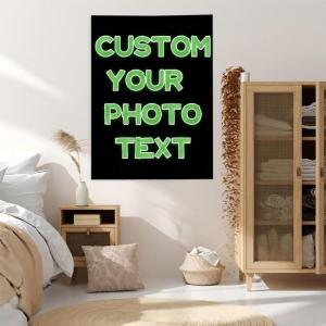 【並行輸入品】 IUBEIBEI Custom Tapestry Upload Images Personalized Custom Tapes