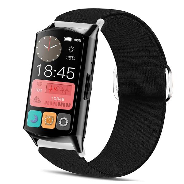 【並行輸入品】Lamshaw EGQINRスマートウォッチバンドと互換性があり、18mmストレッチエ...