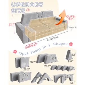 【並行輸入品】YEFU モジュラーキッズプレイ...の詳細画像5