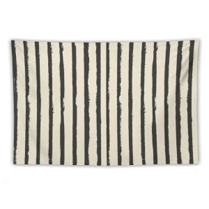 【並行輸入品】 MaSiledy Wall Tapestry Black Vertical Stripes Tapestry Black And