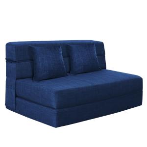 【並行輸入品】Nigoone 60インチ 折りたたみソファ カウチ 低反発素材 枕付き コンバーチブル スリーパー マットレス 敷布団 居間用