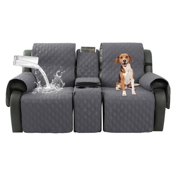 【並行輸入品】Taque 防水リクライニングカバー コンソール付き ラブシート ノンスリップカウチカ...