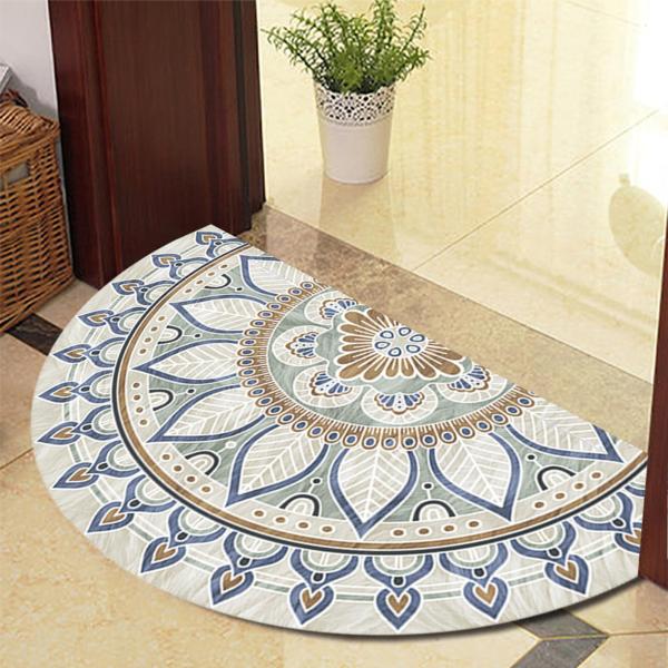 【並行輸入品】 AREOEV Half Round Door Mat, Mandala Ethnic...