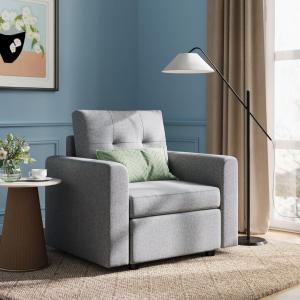 【並行輸入品】LINSY HOME RUBIK III 1シートファブリックソファセット、ディープシートモジュラーセクションソファ、モダンな特大