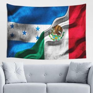【並行輸入品】 Hondurans Honduras Flag Mexico Flag Tapestry 60x40 Inches Wall D