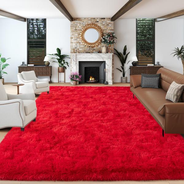 【並行輸入品】 Dssimo Super Fluffy Rugs for Living Room, ...
