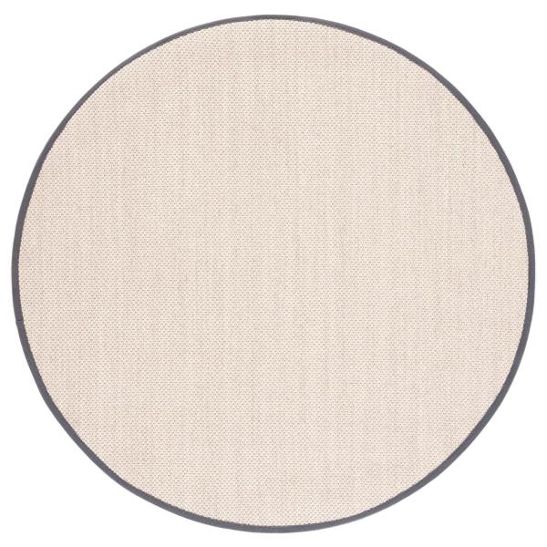 【並行輸入品】Safavieh天然繊維コレクションエリアラグ   3フィートラウンド、大理石/ダーク...