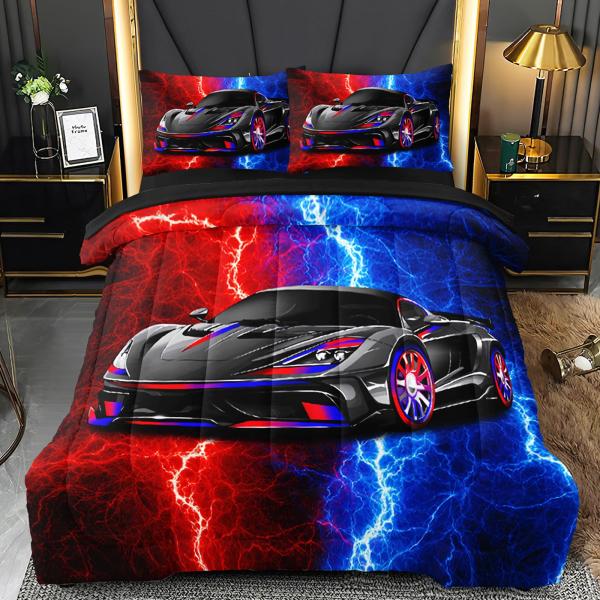 【並行輸入品】 BERTSUCA 5 Pcs Car Comforter Sets for Boys...