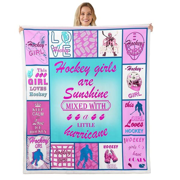 【並行輸入品】 Feelyou Hockey Fleece Throw Blanket Winter...