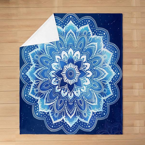 【並行輸入品】Feelyou 曼荼羅 オールシーズン ベッドブランケット 3D 曼荼羅 ボーホー シ...