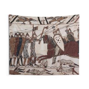 【並行輸入品】 GENERIC Bayeux Style Indoor Tapestry Norman Knights Charge Ang