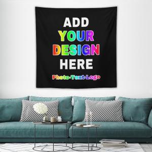 【並行輸入品】 DYAGSIO Personalized Tapestry Upload Images Design Your Own Cust