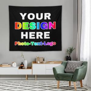 【並行輸入品】 DYAGSIO Personalized Tapestry Upload Images Design Your Own Cust