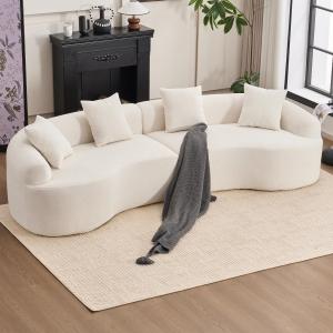 【並行輸入品】 Curve Modular Sofa Couch, Deep Seat Cloud Couch, No Assembly Req
