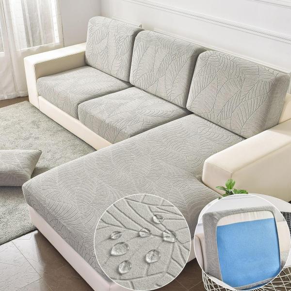 【並行輸入品】vctops 撥水ソファカバー リーフ ジャカード ストレッチ マジックソファ カウチ...