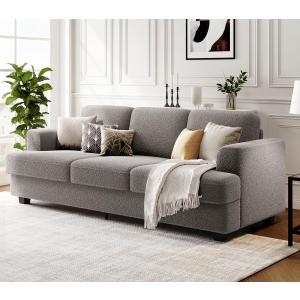 【並行輸入品】KKL 89インチ リビングルーム用ソファ、ディープシート付きモダンソファ、ホームソファリビングルーム、しっかりした構造の3人掛け