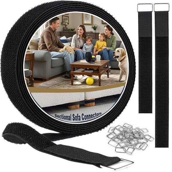 【並行輸入品】 MYLIFESION 1" x16.4FT Sectional Couch Conn...