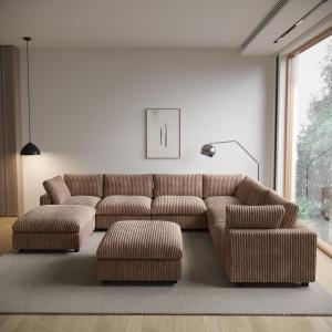 【並行輸入品】 WJShome Cloud Couch Modular Sectional Sofa,157